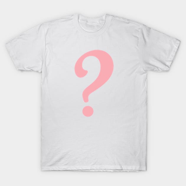 Pink Question T-Shirt by Smilla